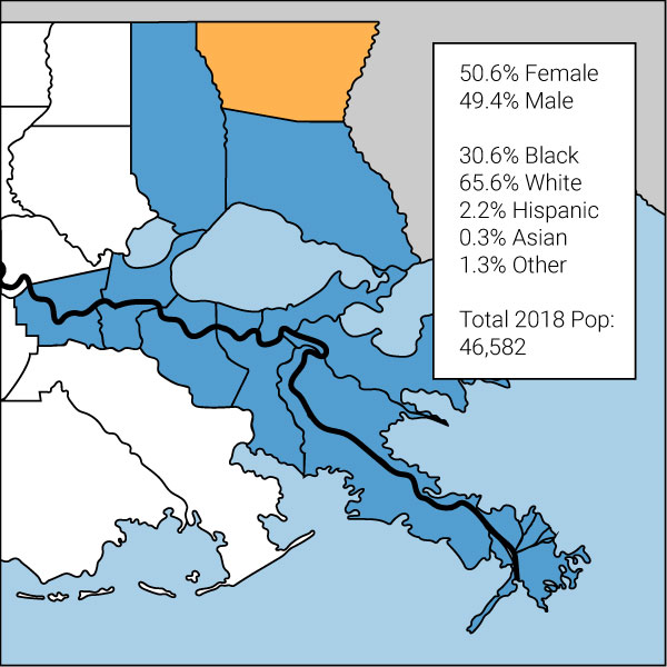 Washington Parish map